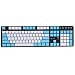 Produktbild Leere dicke PBT OEM Profil 104 ANSI Tastenkappen für MX Switches mechanische Tastatur (nur Tastenkappe) (blau weiß gemischt)