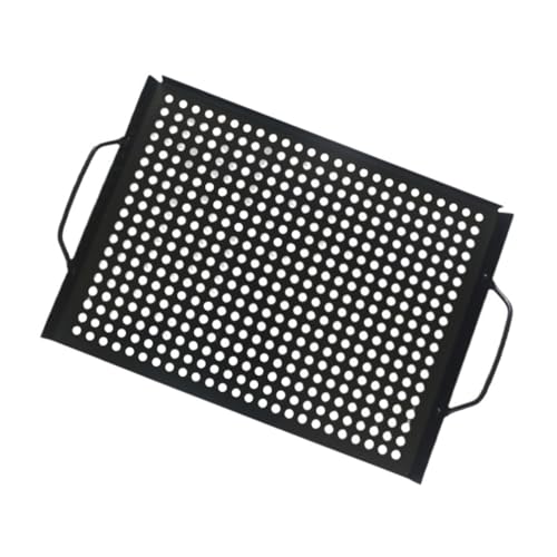 FUNOMOCYA Sartén de Barbacoa Rectangular de Inoxidable Antiadherente para Camping y Hogar Sartén Multiusos para Cocinar Carnes y Verduras Reuniones