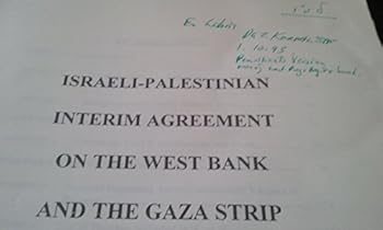 Paperback Israeli-Palestinian Interim Agreement on the West Bank and the Gaza Strip Book