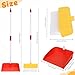Kids Cleaning Toy Set Toddlers Broom Dust Pan Set for Housekeeping Pretend Play Cleaning Set, Cleaning Toys Gift for Toddlers Girls Boys Age 3-6 Years Old (2PCS - Red and Yellow Set)