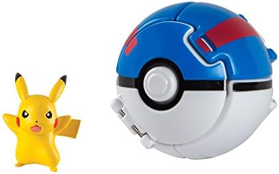 Pokemon Throw N Pop Great Ball with Pikachu Action Figure Toy Set