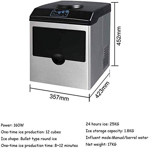 Fabricadora de hielo 2 en 1 para mesa 55 lbs/24h miniatura 2
