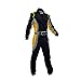 Geek Home SFI Rated Single Layer Fireproof Racing Suit CR014, Racing Suit, Automotive Apparel (Yellow-Black, M)