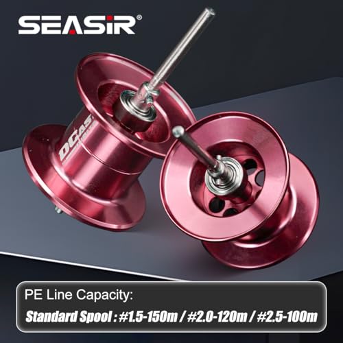 SEASIR DCast Carrete Baitcaster, Control Digital, Ultraligero, Izquierdo miniatura 6