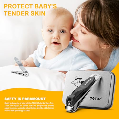 image for BEZOX Safe Baby Nail Clippers, Small Jaw Kids Nail Clipper Trimmers fo