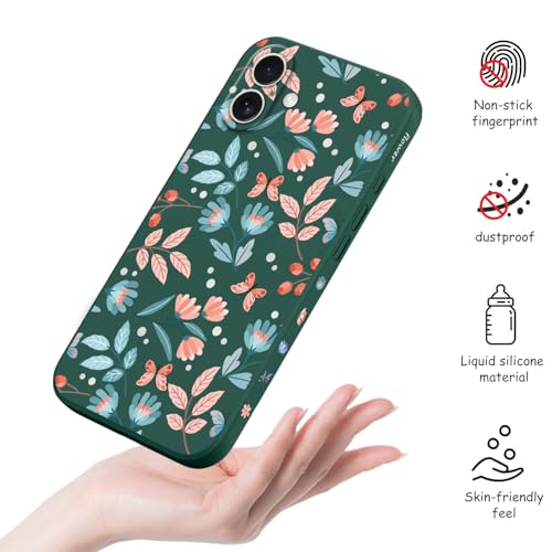 Coque silicone iPhone 16 Plus LEECG avec doublure microfibre et finition haut de gamme - 4