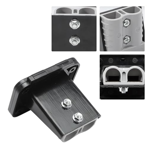 GNXfixt 120A Unterputz Einbaurahmen mit Abdeckung stecker,Panel Basistaubschutzabdeckung Kompatibel mit Anderson Steckverbinder inkl für Auto Wohnmobil Wohnwagen Motorrad Boot Solaranlagen
