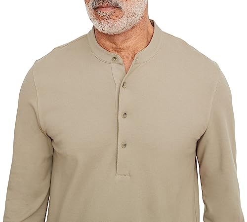 Vince Men's Pique Collar Stand Henley3