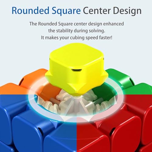 Image of Concept Kart MoYu RS3M 2020 3x3 Magnetic Speed Cube Stickerless - Flagship Cube with Factory Magnets, Dual Adjustment System, Anti-Pop Technology, Smooth Turning for Beginners and Speedcubers