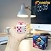 FIDGYB Cube Fidget Stress Relief Toy for Adults & Kids, Smooth, Quiet Sensory Toy for Anxiety, Focus & ADHD Idea[WHI_Pink]