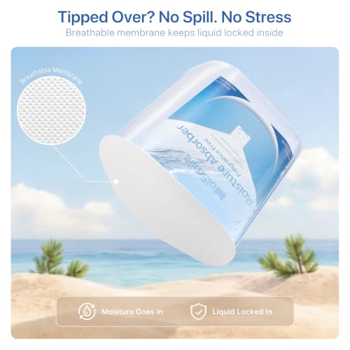Image of Large Moisture Absorber Buckets, 14 oz Each, Fragrance Free, 3 Pack | 14 oz Net Fill Per Bucket; Visible Water Collection; Up to 90 Days; No Added Fragrance for Bathrooms and Closets
