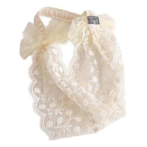 Guohetuk Diadema de Encaje Y Malla Estilo Lolita para Niña, Elegante Y Cómoda, Ideal para Decorar El Cabello, para Cumpleaños, Disfraces Y Festivales, No Bowknot