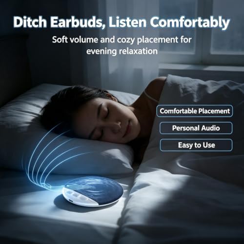 Dreamwave Pillow Speaker - Radox Tech Portable Mini Sleep Speaker (Blue) - 1