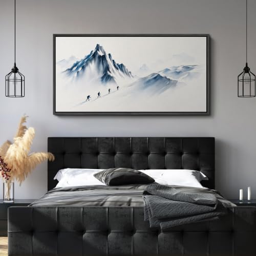 Image of MUDECOR Extra Large Framed Canvas Print Wall Art Hiking for Living Room