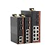 1PCS Gigabit Industrial Transceiver 2 SFP to 2/4/8 RJ45 10/100/1000M Fiber Optic Switch Industrial Network(2 SFP to 8 RJ45)