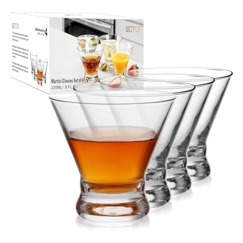 WOTOR Modern Stemless Martini Glass Set Cover