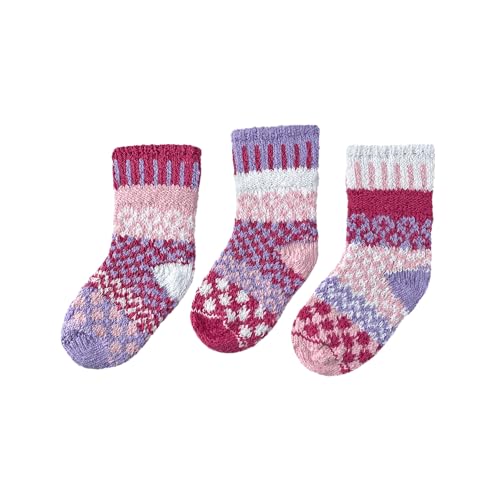 Solmate Socks Mismatched Baby Socks for Girls, Boys, Newborn, One Pair with a Spare