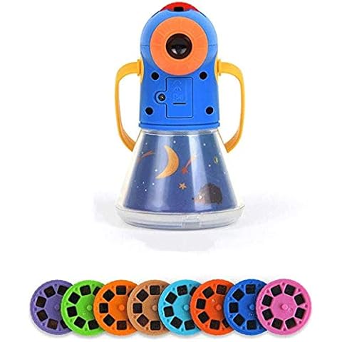 WINIAER Multifunctional Story Projection Flashlight Torch, Kids Sleep Bedtime Story Projector, 8 Fairy Tales Movies 64 Slides, Time Switch Night Light, Great Educational Toy Gift for Toddlers Cover