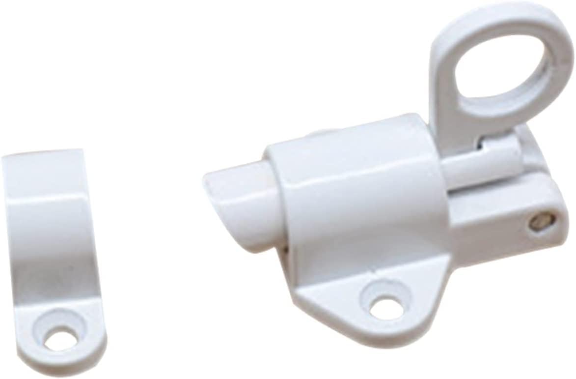 Slide Latch,Gate Bolt Lock,Bolt Sliding Door Lock, Aluminum Alloy Gate Security Pull Ring Spring Bounce Door Bolt Latch Lock Window Gate Latch LockLatch Lock (Color :(Golden Brushed)