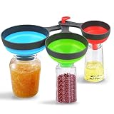 Kitchen Funnel Canning Funnels for Filling Bottles Collapsible Funnels Silicone Food Funnel for Kitc