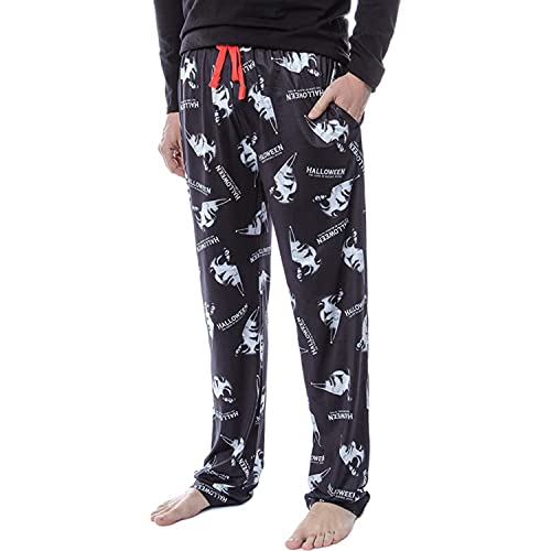 Halloween Michael Myers Men's Horror Film Allover Pattern Adult Lounge Sleep Pajama Pants2