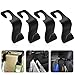 YISKY Auto Gancio Portaoggetti, 4pcs Ganci Poggiatesta Sedile, Dell'auto Gancio Stoccaggio, Ganci per Auto, Gancio Multifunzionale Auto, per Poggiatesta Auto, Borsa per la Spesa