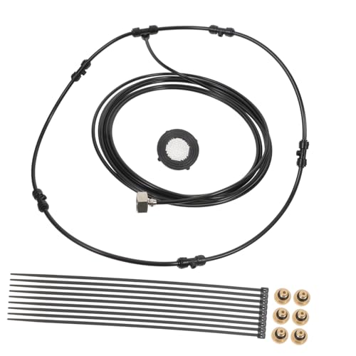 VANZACK Fan Kit Bucket Misting Fan Set Outdoor Misting Fan Hose Mist Fan for outside Patio Cooling