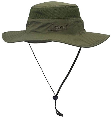Yoyeah Outdoor Upf 50+ Boonie Hat Outdoor Mesh Sun Hat Bucket Hats Fishing Hats Army Green #TOP1