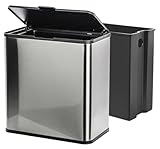 Sanitary Napkin Disposal Receptacle, Tampon Disposal Bin -Wall Mounted Trash Can for Bathroom with Removable Container for Improved Hygiene. Easy Mount to Any Wall/Partition. Includes No-Drill Option