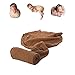 RUZHILING Newborn Baby Photography Stretch Wrap Newborn Photo Blanket Newborn Photography Props for Boy Girl Photoshoot Swaddle (Brown)