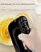 Handmixer Elektrisch Handrührgerät 6 Stufen Plus Turbo Kein Spritzen Mixer Handrührer mit Aufbewahrungskiste,5*Edelstahl Zubehör, Schwarz 400W Leiser Motor