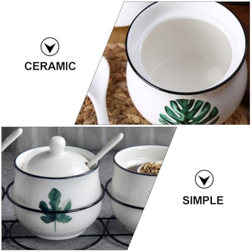 Tarros de cerámica elegantes para condimentos con un diseño sofisticado 7