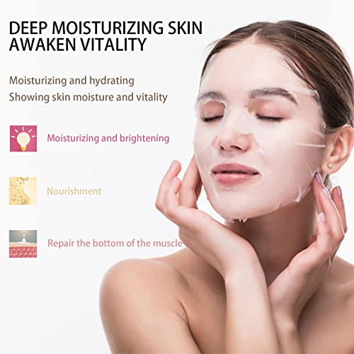 Sheet Mask,5Pcs Fruit Extract Face Mask Set,Aloe Vera Gel Face Mask,Hydrating Face Mask,Face Masks Beauty,Face Masks Skincare,Improves Skin Face Care,Skin Care Sets For Women - Image 3