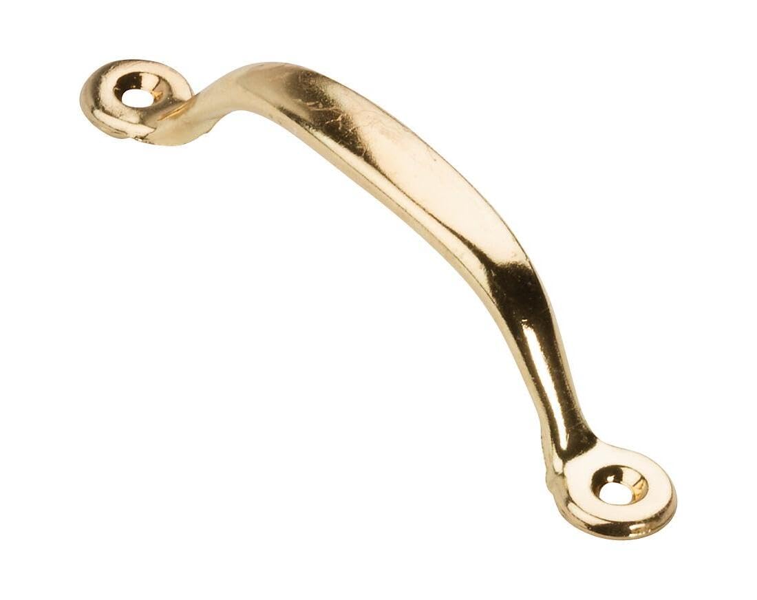 Poignée de tirage V200 en laiton doré National Hardware N117-754 pour menuiserie