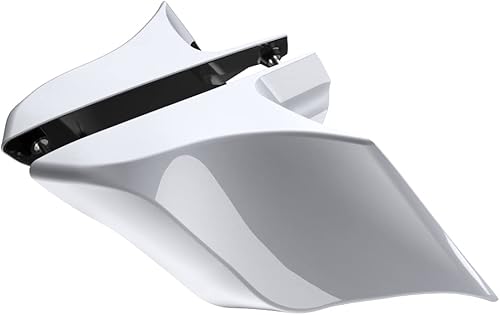 Miniatura 505 de Advanblack Barracuda - Cubiertas laterales estiradas plateadas (brillantes), paneles extendidos para Harley Touring Street Glide Road Glide Electra