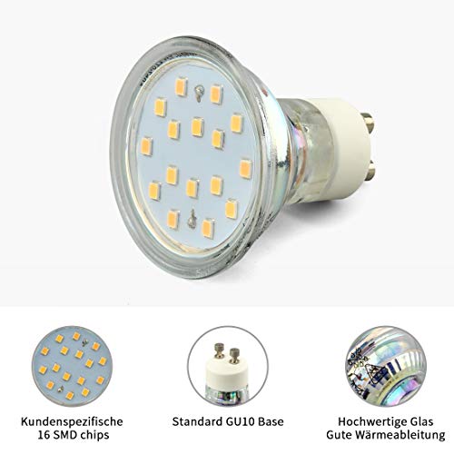 KYOTECH Lampadine LED GU10 5W Pari ad alogene da