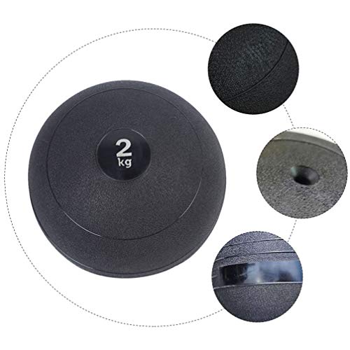 Bola Slam Ball de 2 kg IMIKEYA para treino de peso, bola de ginástica, preta