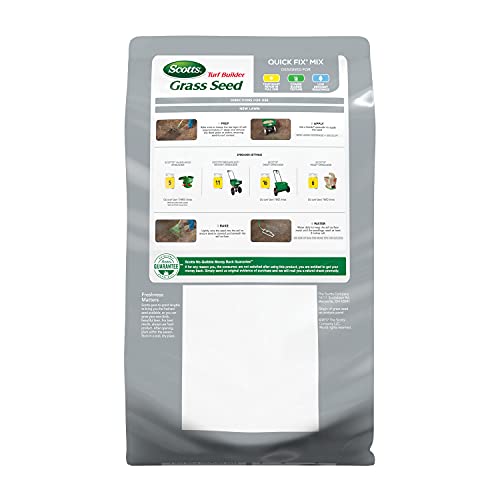 Scotts Turf Builder Grass Seed Quick Fix Mix Fast Growing Turf For A Temporary Lawn, Germinates In 4-7 Days, 3 Lbs. #TOP2