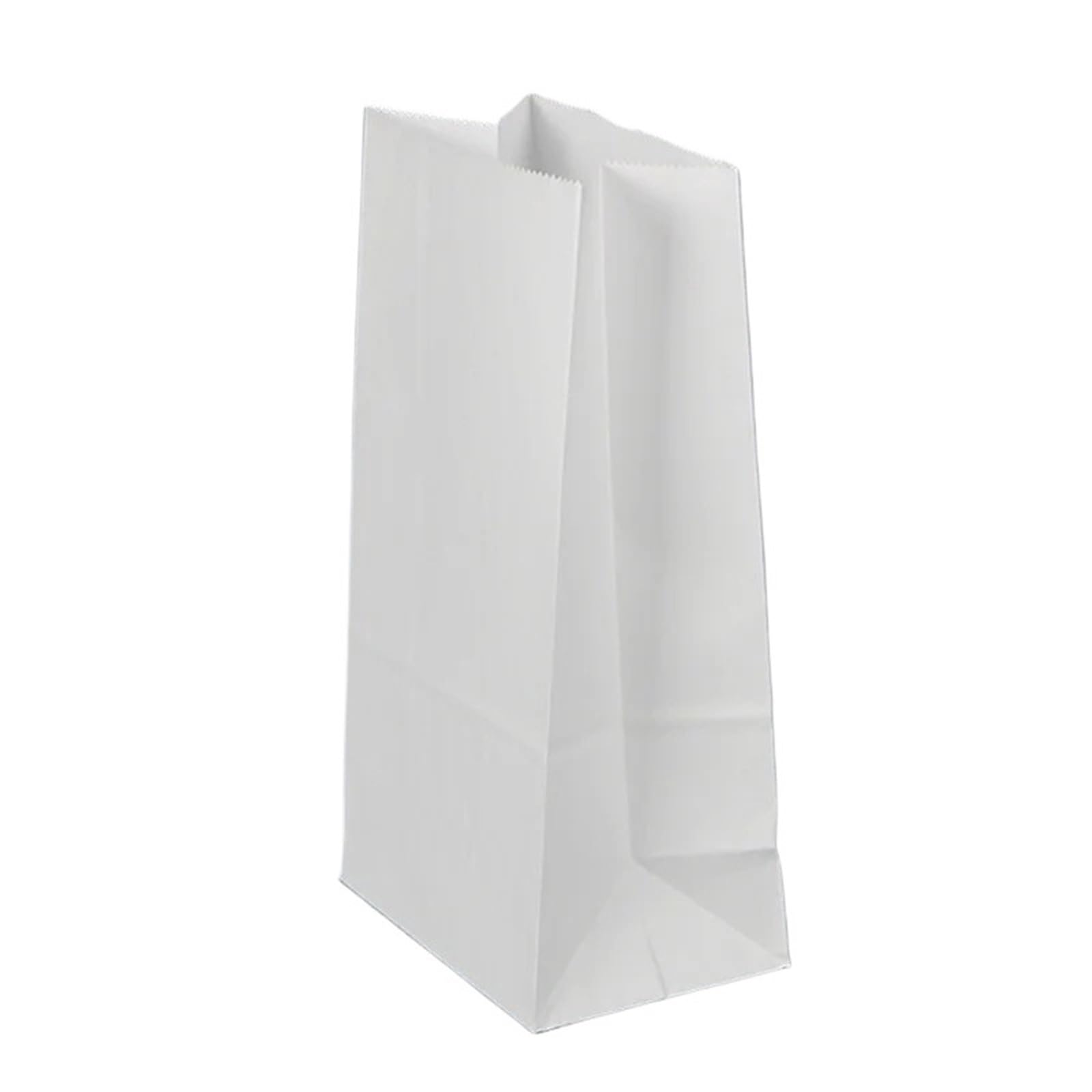 Sacchetti Carta Kraft Sacchetti di carta Kraft for imballaggio Biscotti Caramelle Cibo Pane Cottura Asporto Borse(White,21x12x7,50PCS)
