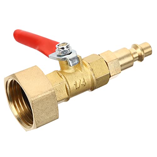 Raccord rapide 1/4 laiton pour l'hivernage antigel des tuyaux de votre camping-car