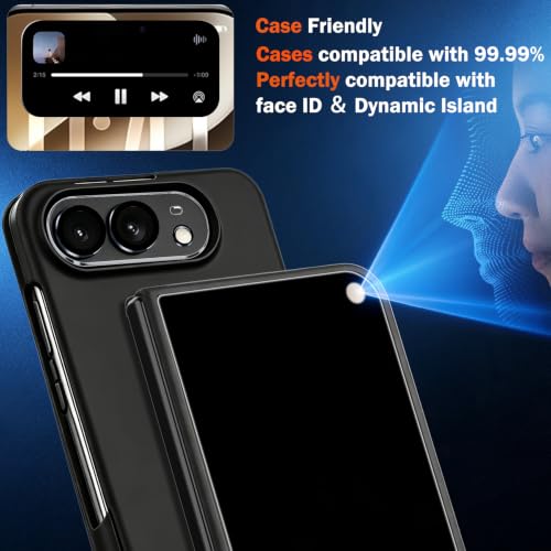 Image of Ferilinso Privacy Screen Protector for iPhone Tempered Glass Ultra Fold