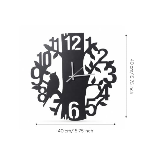 Reloj de pared de hierro LOVIVER con movimiento mineral de alta precisión 7