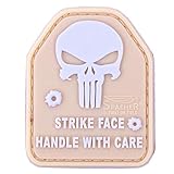 Dimensions : 45 x 36 mm JTG SAPI Plate Punisher Patch, Tan/JTG 3D Rubber plaque bretelles