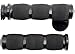 Avon Grips Black Anodized Air Cushion Grips with Throttle Assist MT-IN-AIR-90A-B