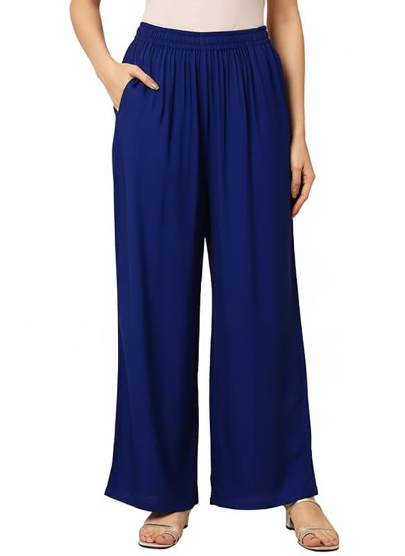 Image of Soft Colors Women Regular Fit Pocket Palazzo