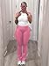 Nimsruc 2 Piece Outfits for Women Casual Sweat Sets Comfy Short Sleeve Matching Tracksuits Pink M