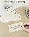 Uniclife 100 Pcs Manila Tags: 4.7 Inch Paper Hang Tags with Reinforced Eyelet and Flexible Wire