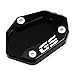 Modeer For F850GS Adventure F750GS 2018-2025 Motocycle Accessories CNC Aluminium Kickstand Pad F 850GS 750GS 850 750 GS ADV F850GSA Foot Side Stand Enlarge Extension Pad (black)