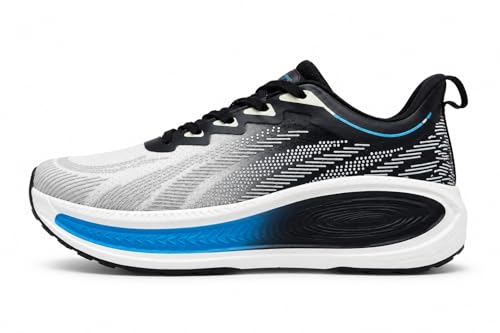 Image of Allen Cooper Men Running Shoes Lightweight Lace-Up Sports Walking Shoes with Cushioned Memory Foam