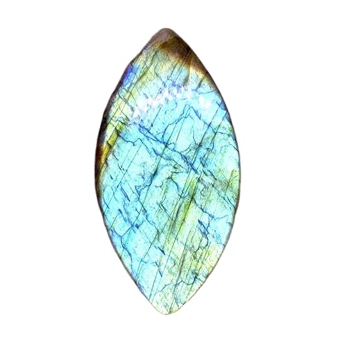Labradorite naturelle marquise 39x25x4mm cabochon en vrac pour création bijoux
